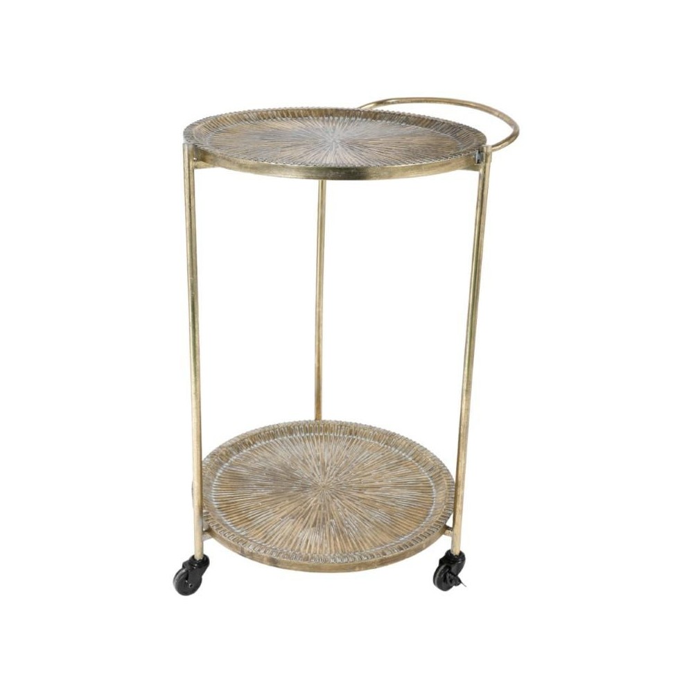 CARRELLO METALLO 2 RIPIANI 82,5X58X50